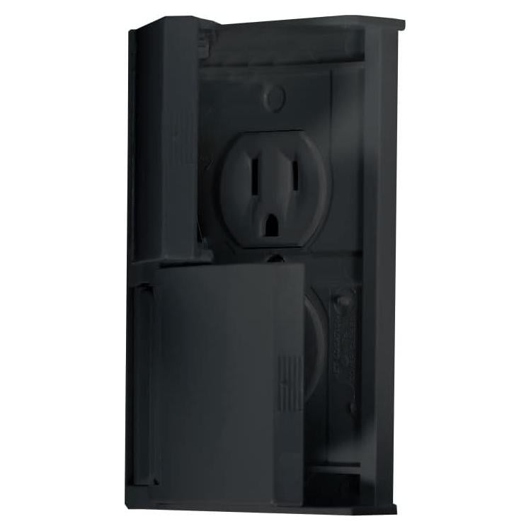 Cubierta Doble Salida Eléctrica RV Designer S907 Negra