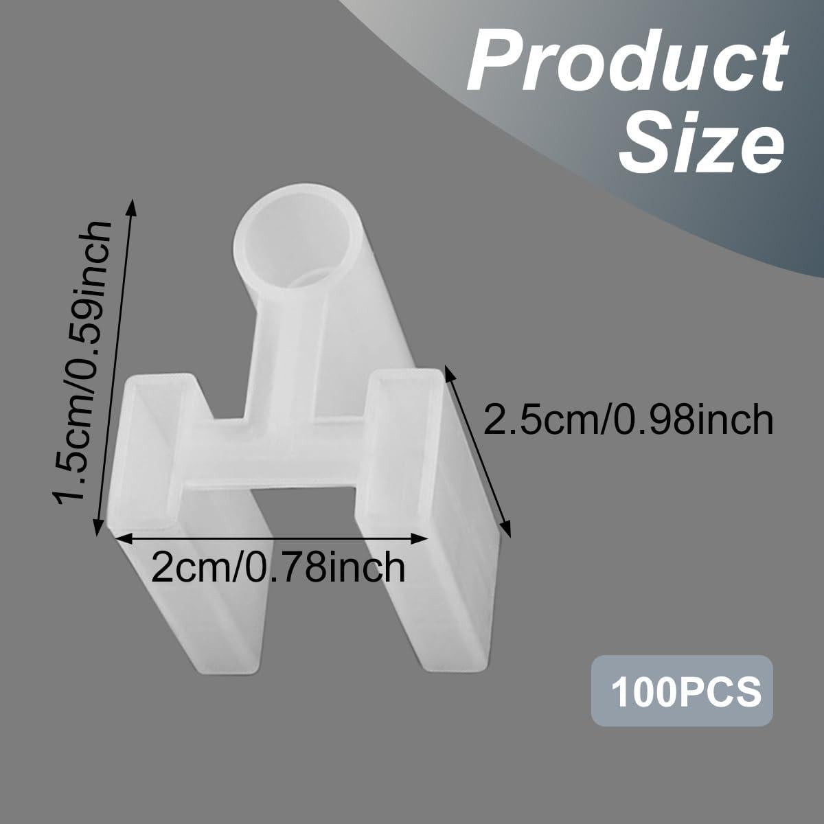 Cubierta de Enchufe 3 Patas BMIROAMDFE 100 Piezas Plástico