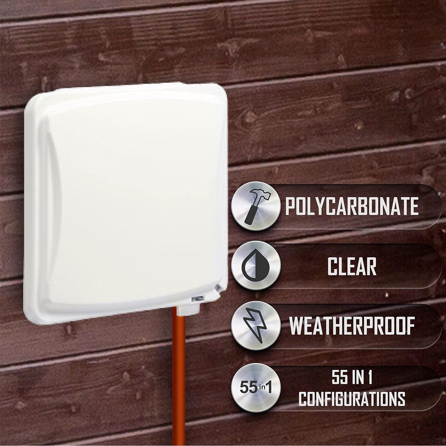 Cubierta Plana Vertical TayMac MM1410W 2-Gang Blanca