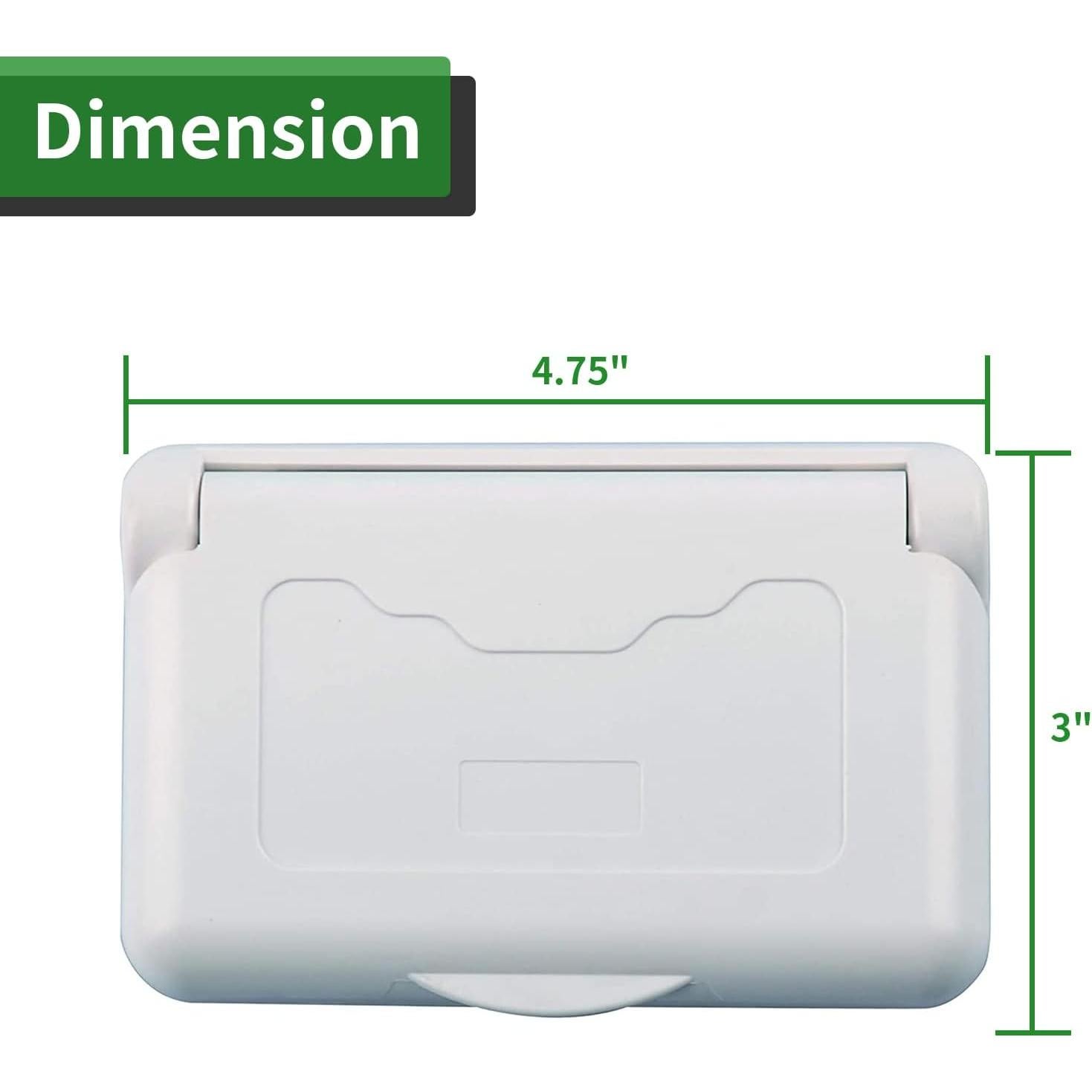 Cubierta de Receptáculo a Prueba de Climas RVGUARD Blanco 110V