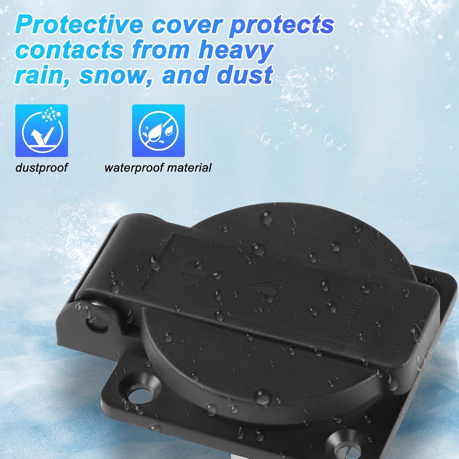 Salida AC Flangeada MEIRIYFA NEMA 5-20R 20A 125V Impermeable