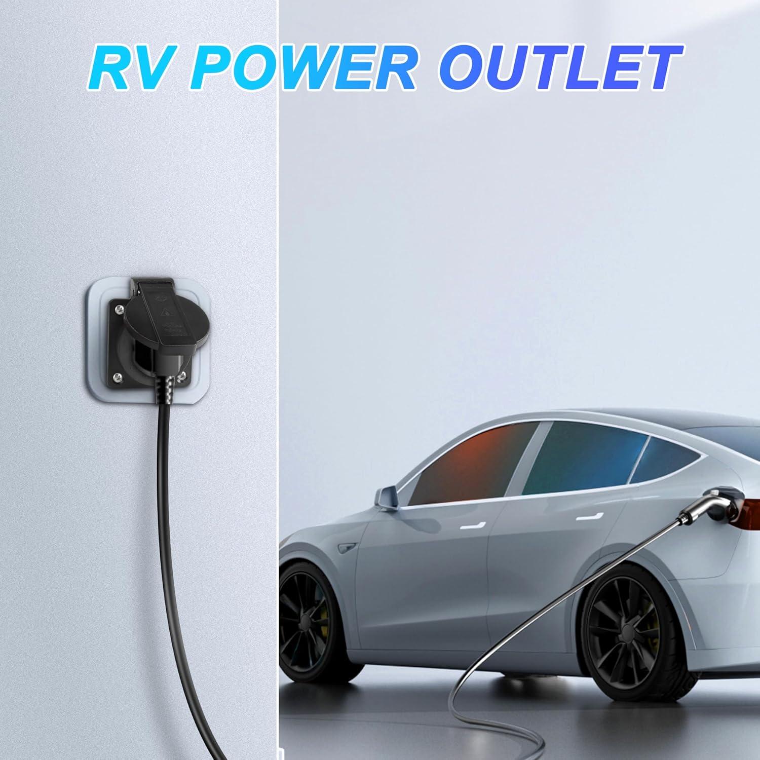 Salida AC Flangeada MEIRIYFA NEMA 5-20R 20A 125V Impermeable