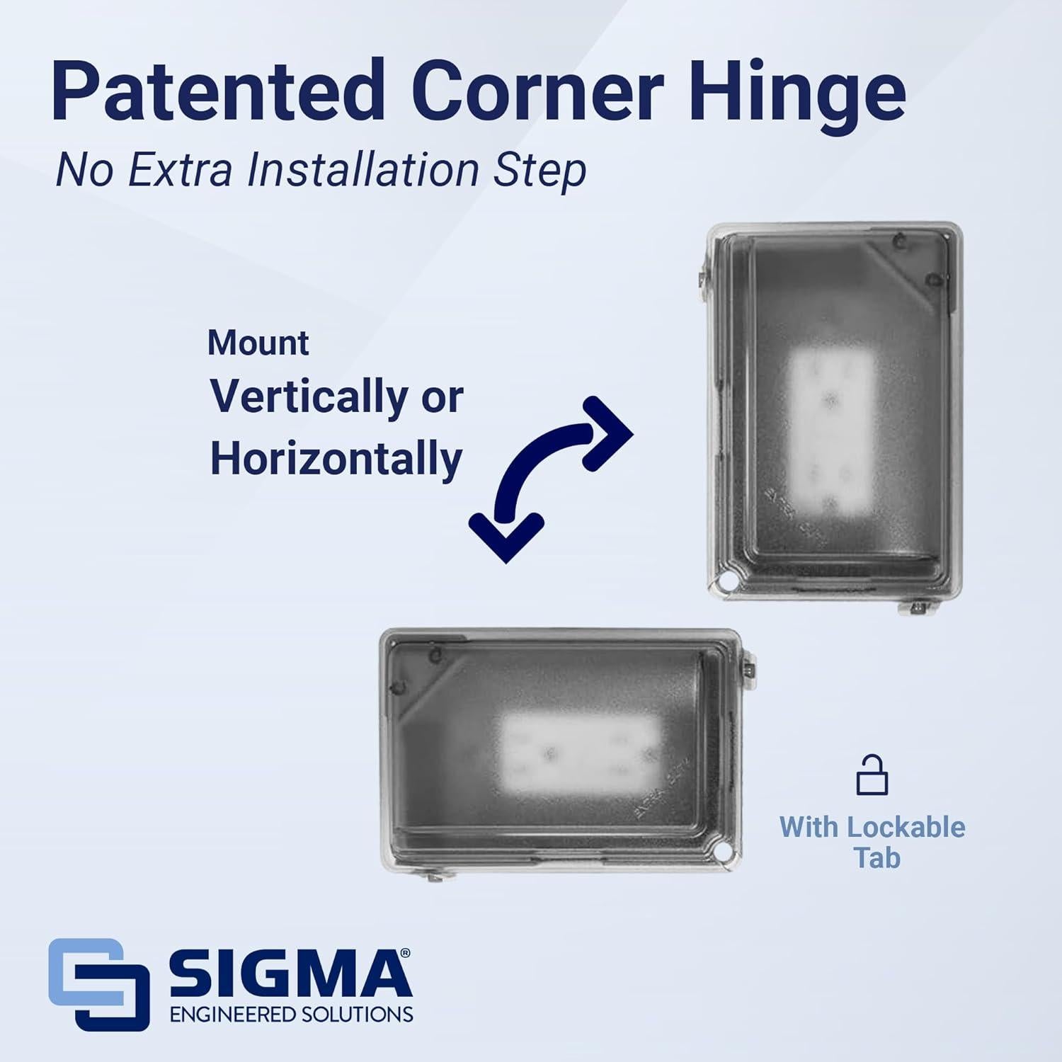 Kit Enchufe Eléctrico Exterior Sigma 16801 GFCI 15A IP66