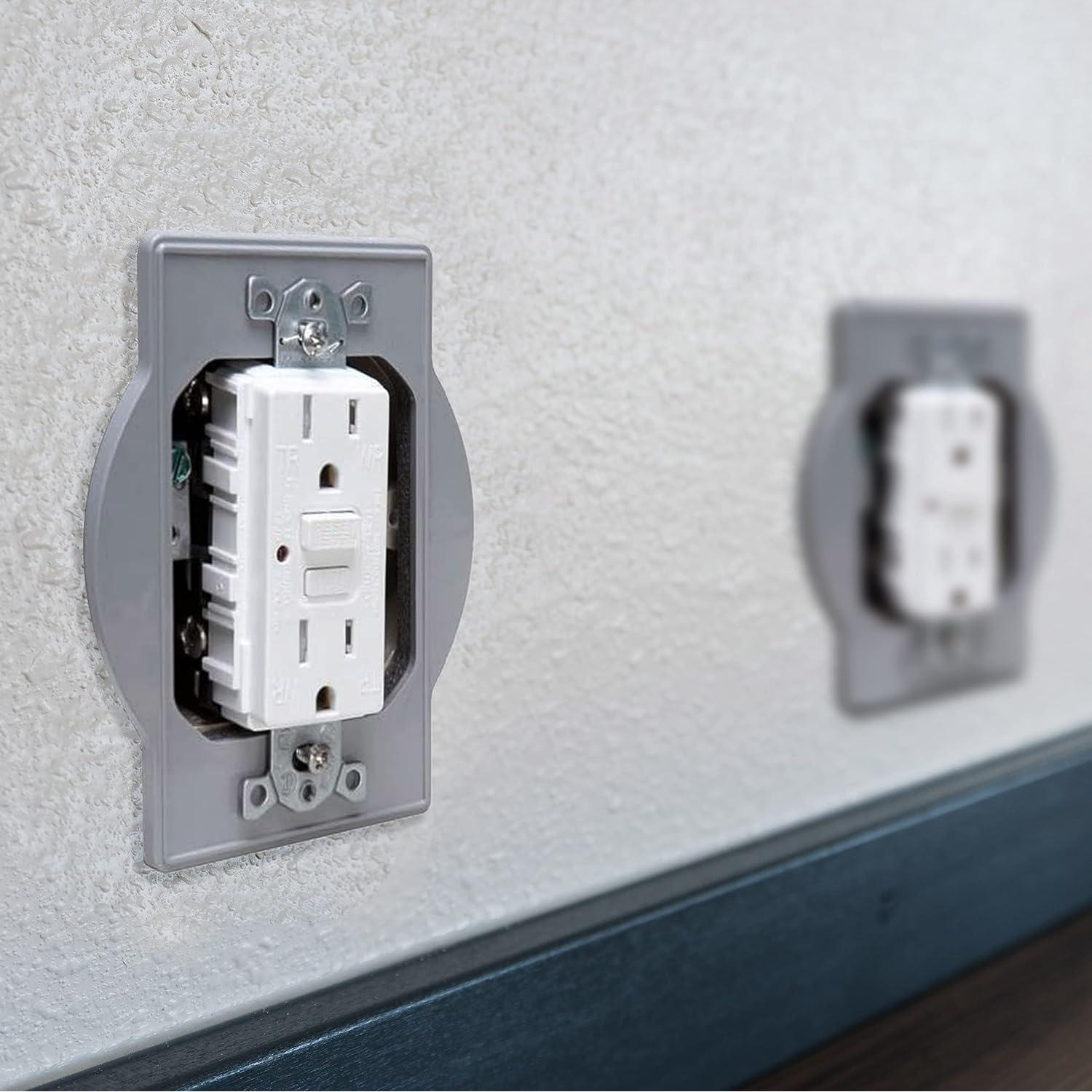 Adaptador de Caja Redonda Hubbell TayMac PRBA400G Gris