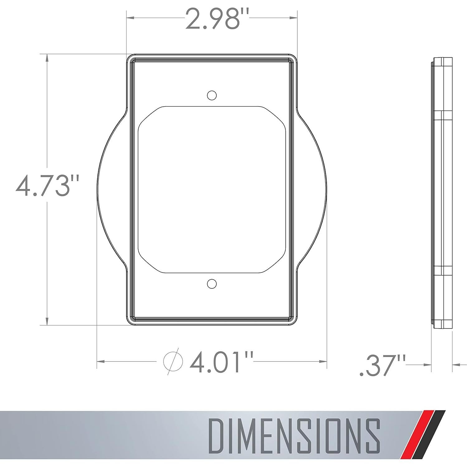 Adaptador de Caja Redonda Hubbell TayMac PRBA400G Gris