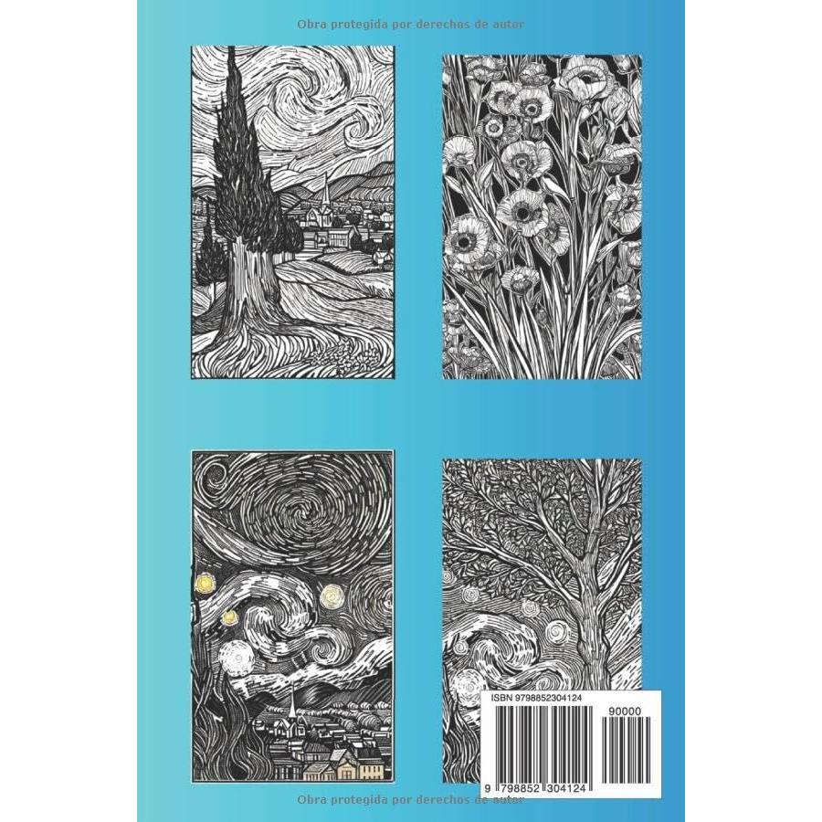 Vincent van Gogh: Libro para colorear para niños y adultos. 50 motivos al estilo de Vincent van Gogh (Spanish Edition)