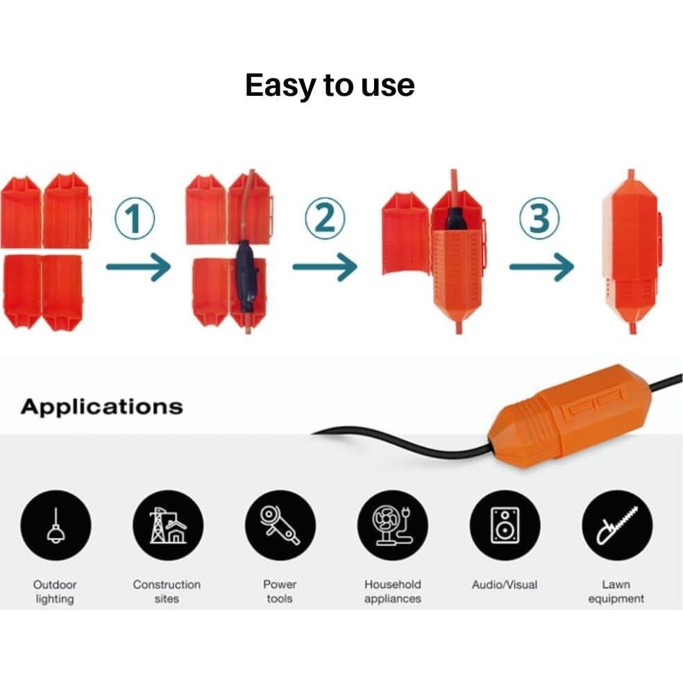 Cubierta de Cable de Extensión CordSafe - Protector Resistente 1PK