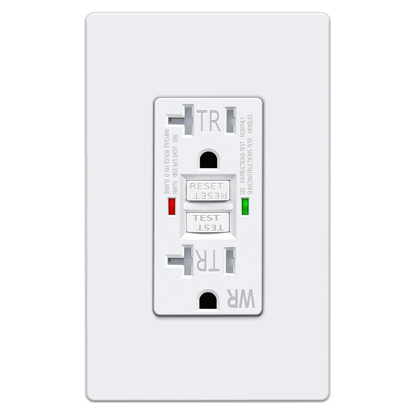 Salida GFCI 20A ELECTECK a Prueba de Climas con LED