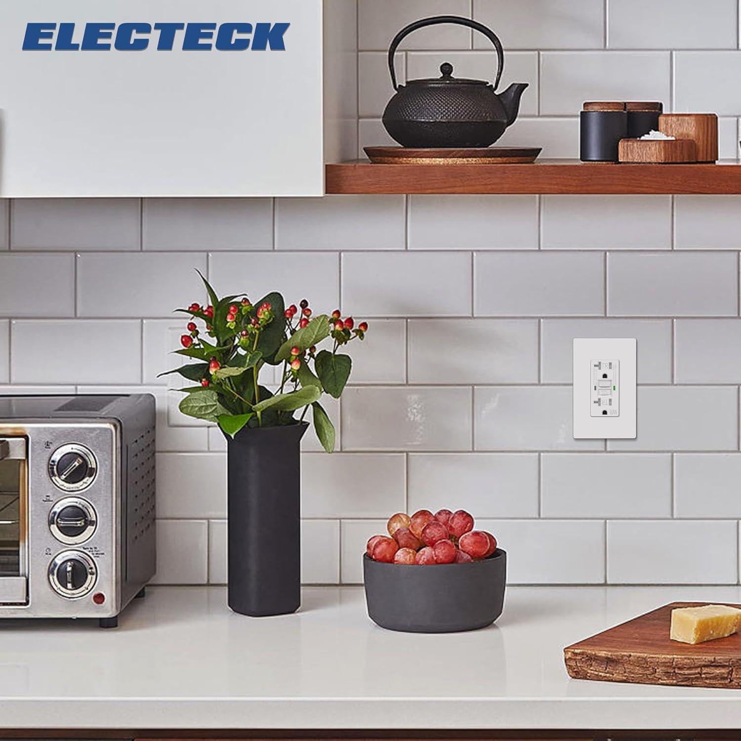 Salida GFCI 20A ELECTECK a Prueba de Climas con LED