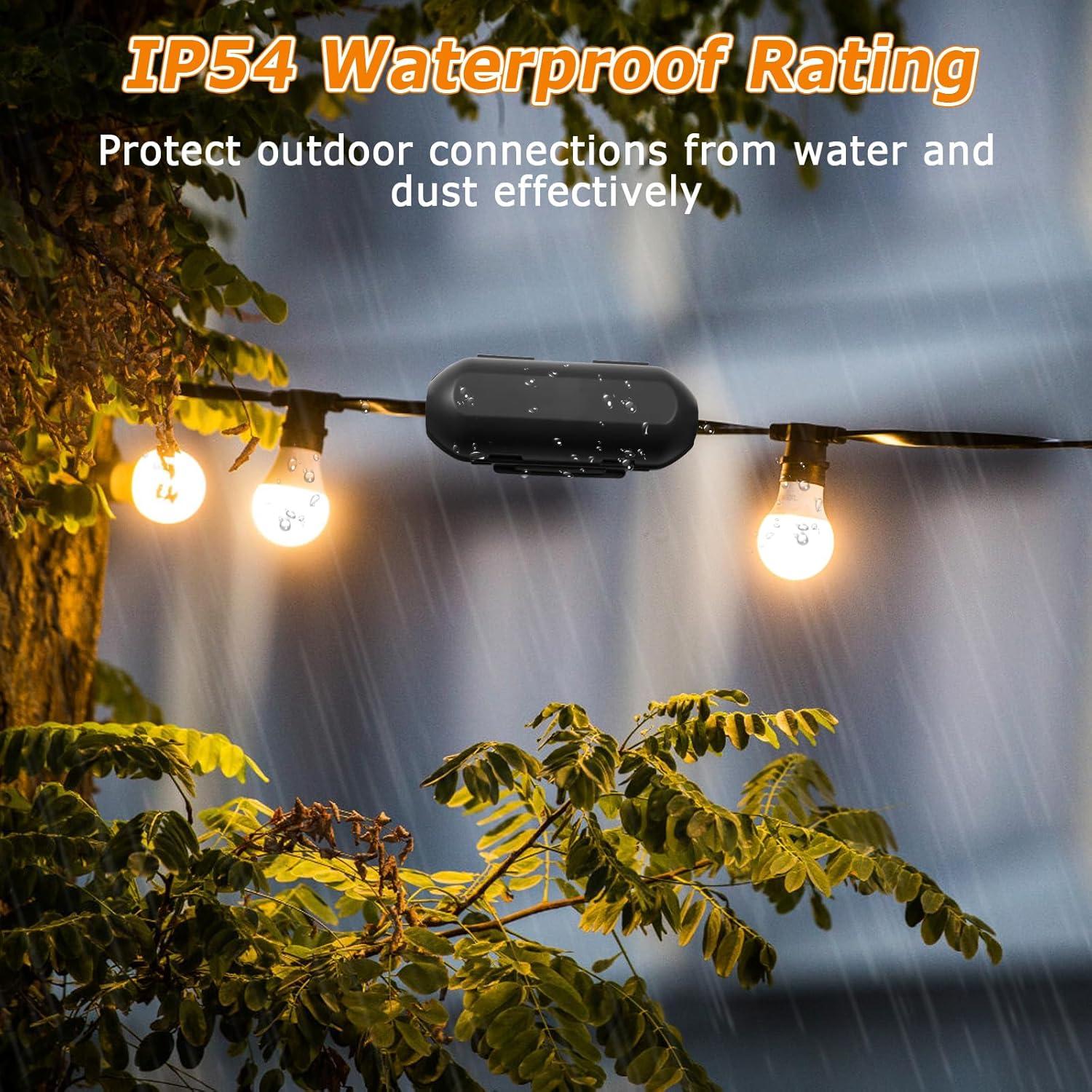 Cubierta de Cable de Extensión Impermeable Desron IP54 Negra