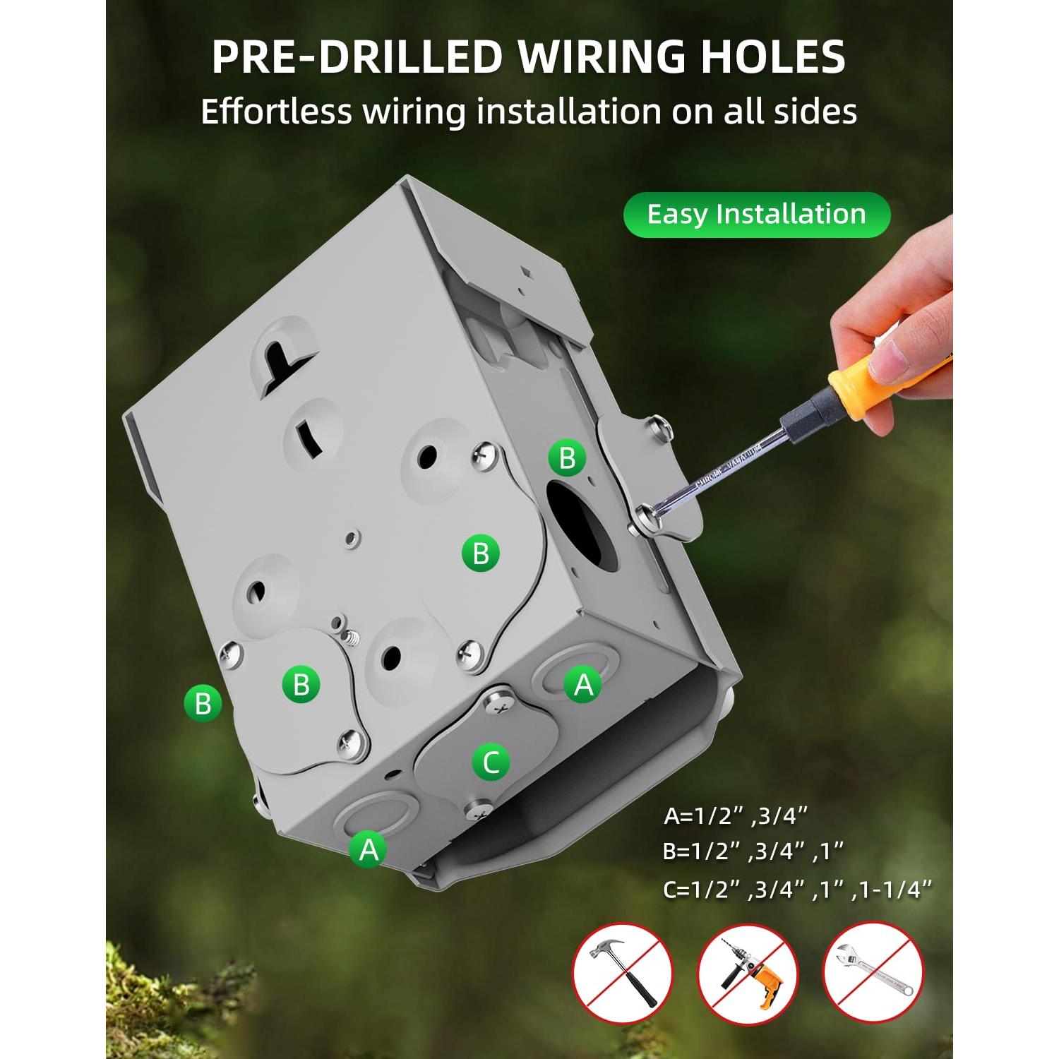 Caja de Salida Exterior GFCI ISLEWIRE 20A a Prueba de Climas