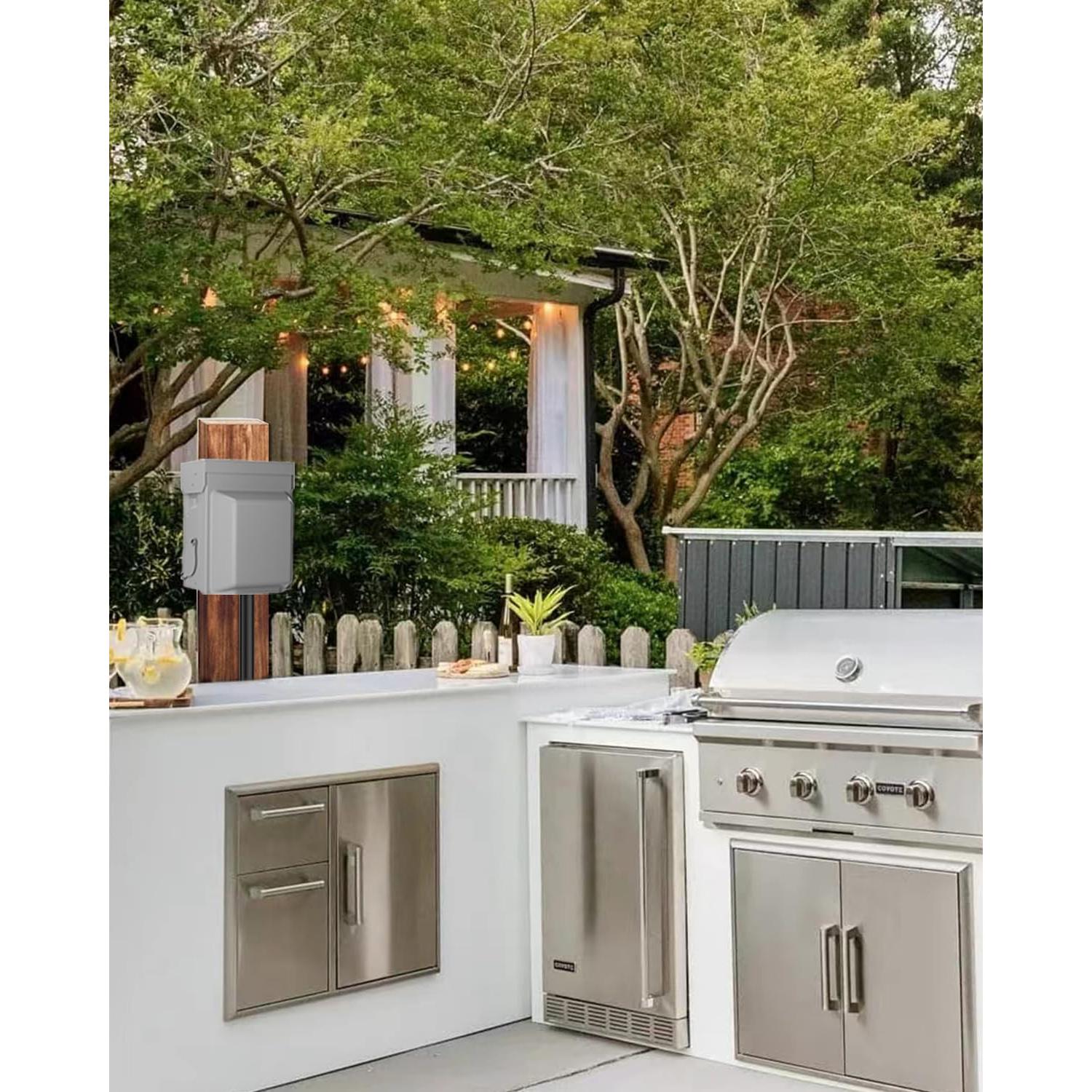 Caja de Salida Exterior GFCI ISLEWIRE 20A a Prueba de Climas