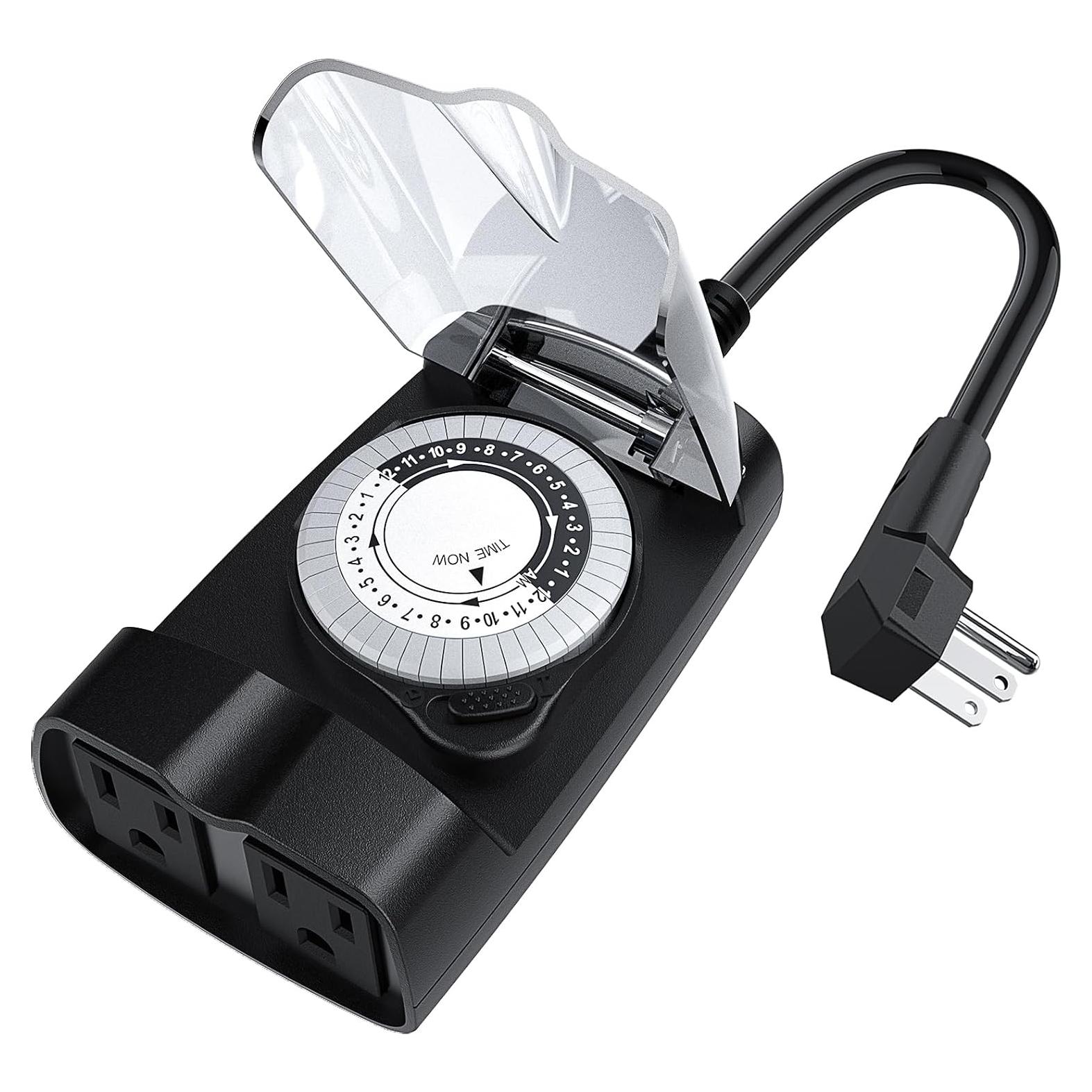 Temporizador Mecánico Exterior G-Homa 24 Horas 15A Impermeable