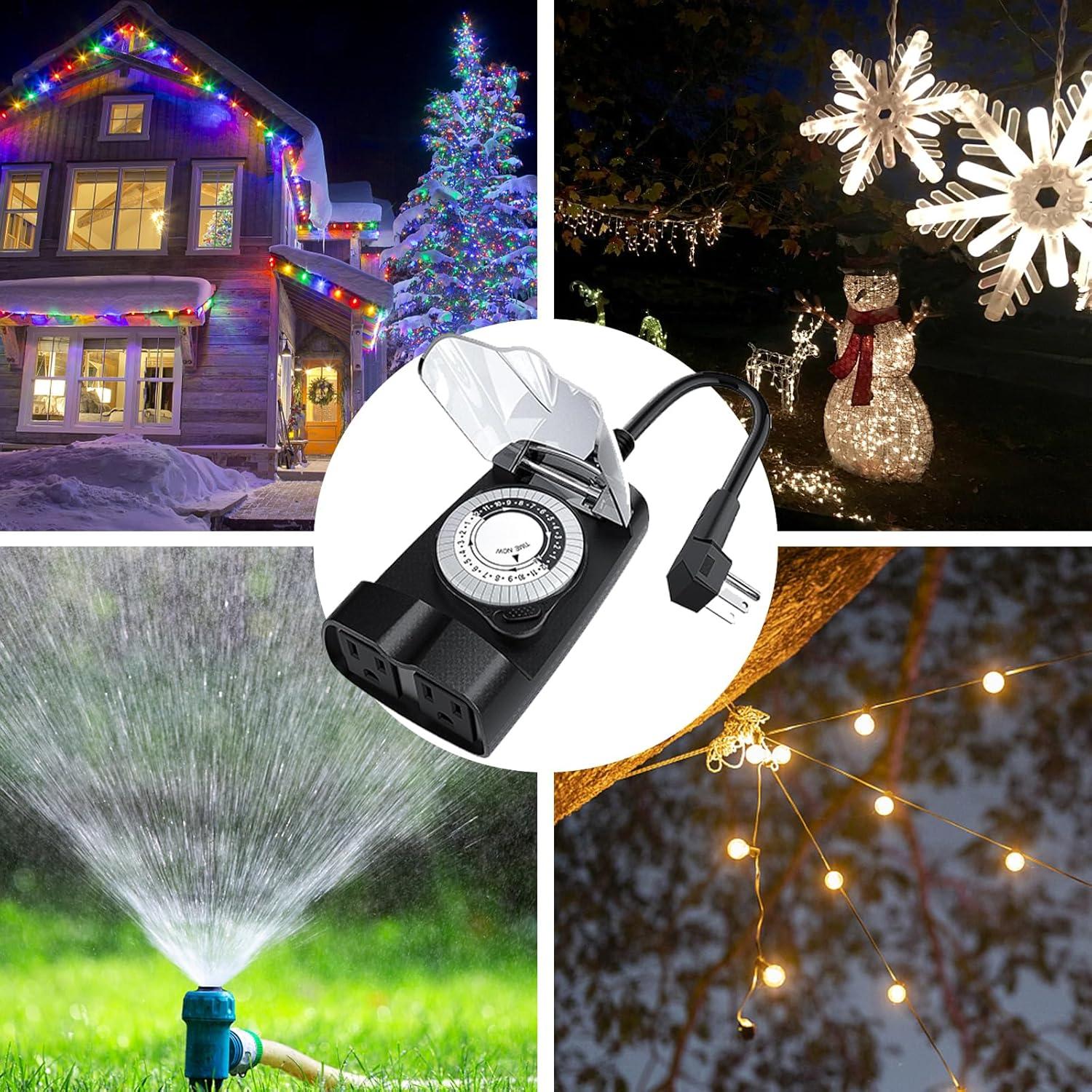 Temporizador Mecánico Exterior G-Homa 24 Horas 15A Impermeable