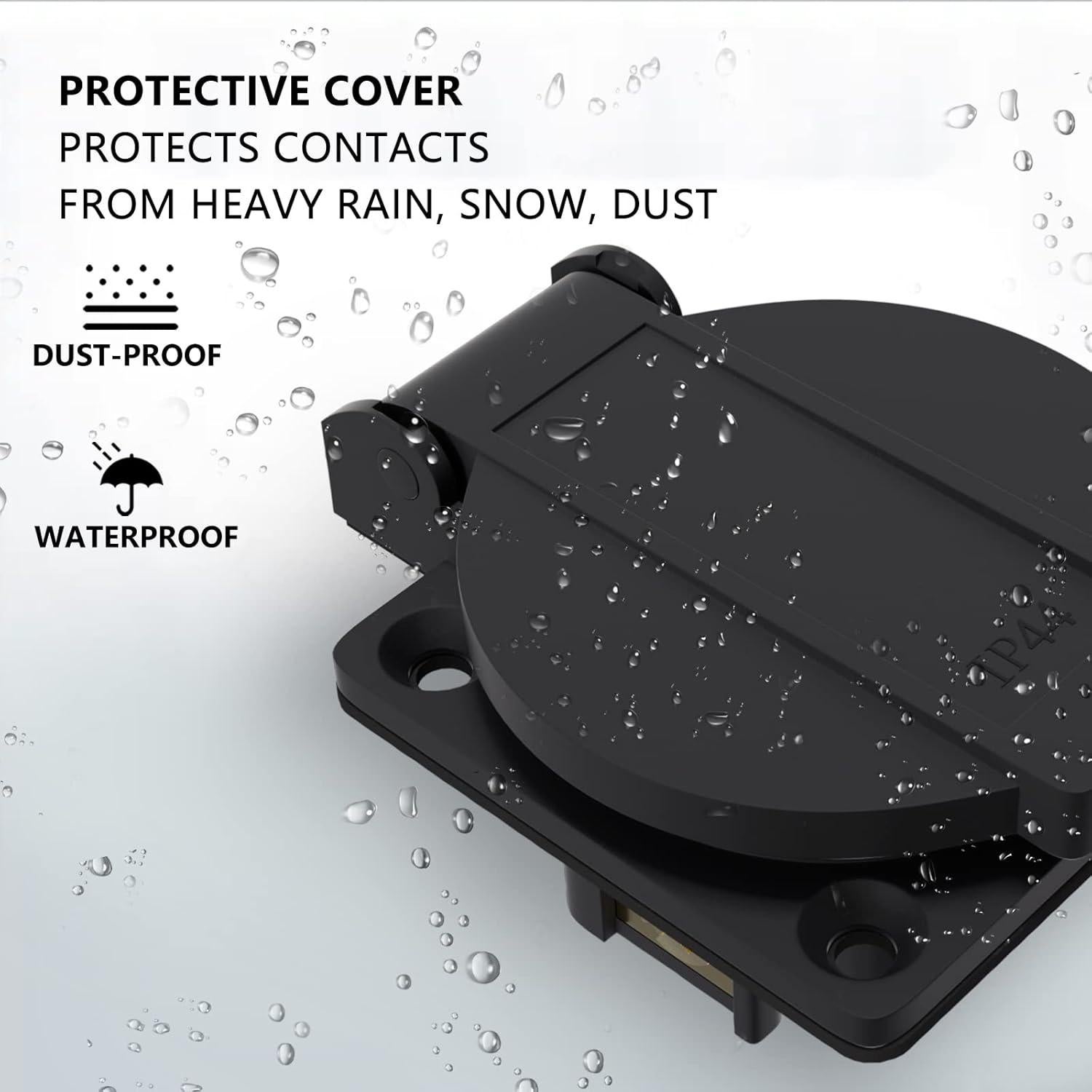 Enchufe NEMA 5-20 STARELO 20A 125V con Tapa Protectora