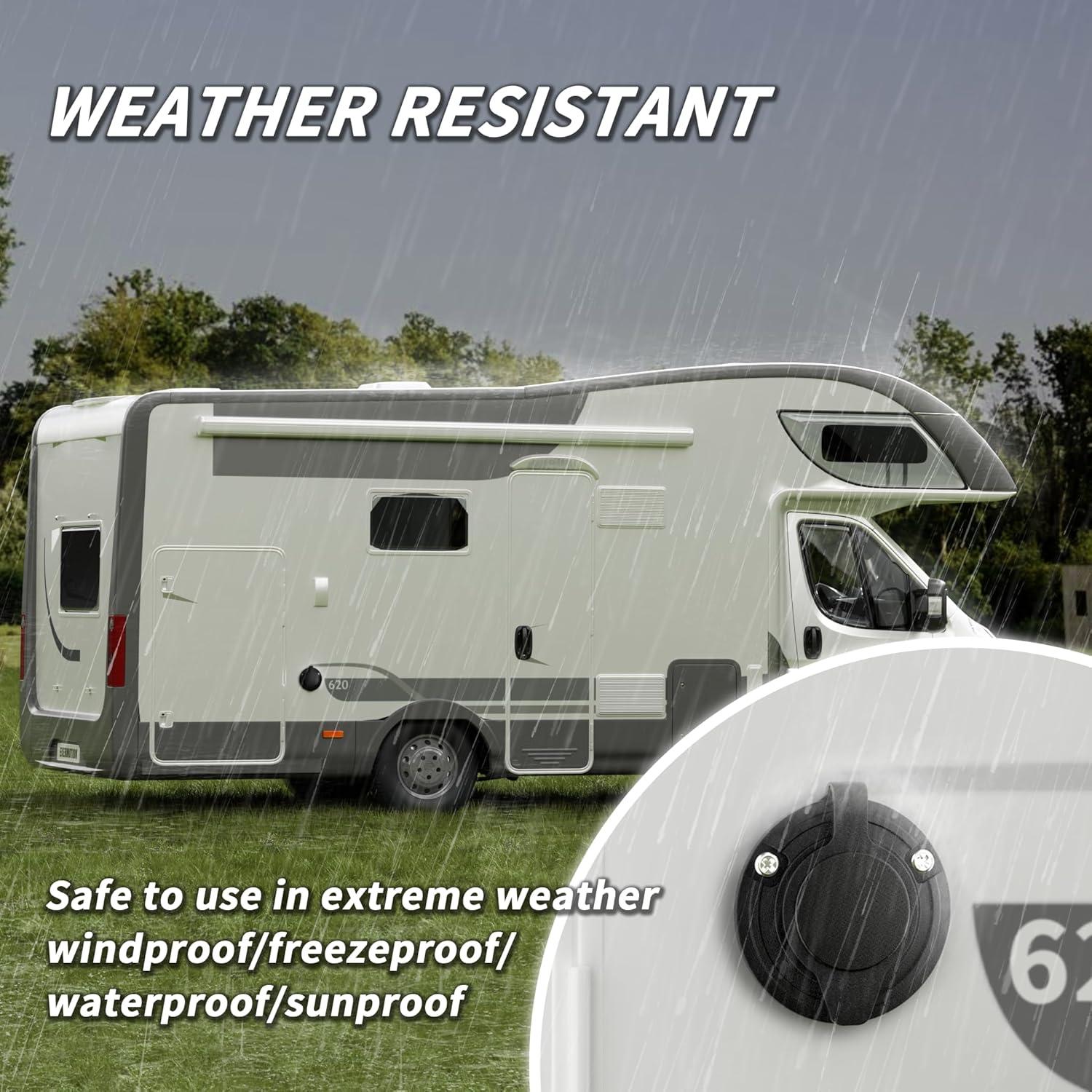 Enchufe de Entrada de Energía PlugSaf 15A 125V con Cubierta Impermeable