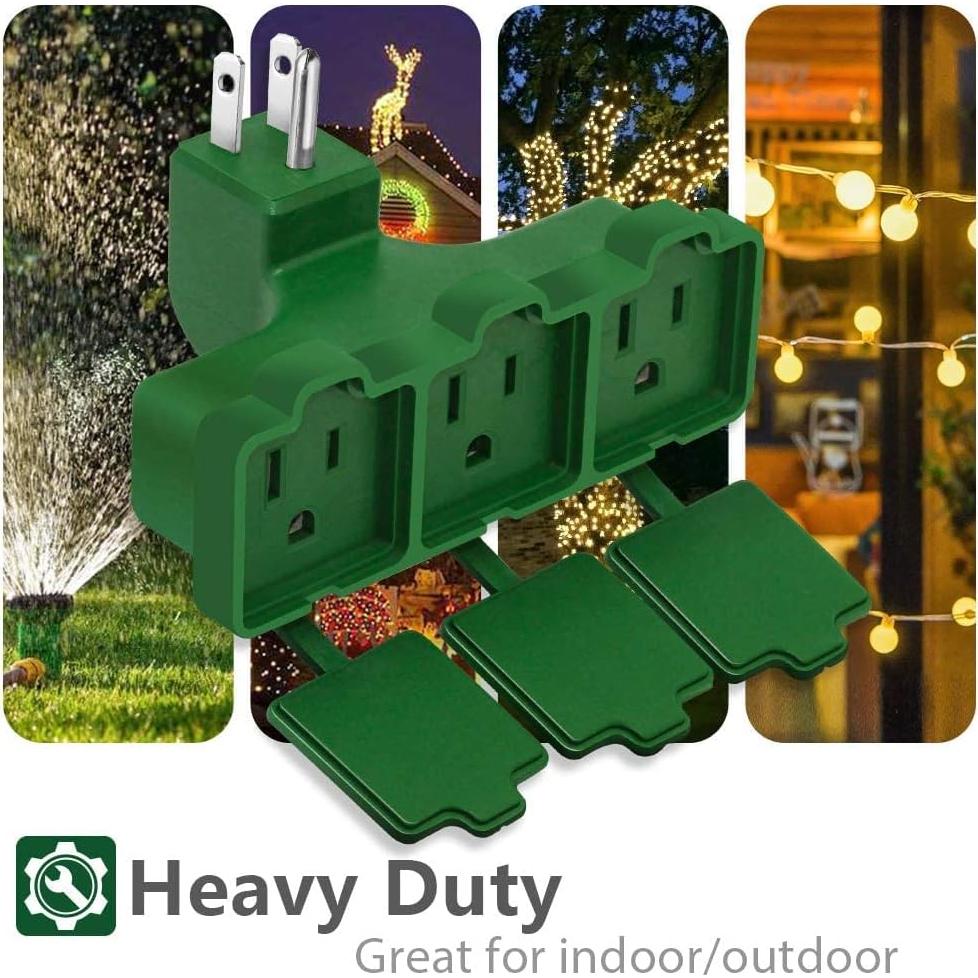 Adaptador de Enchufe de Pared K KASONIC 3 Salidas Resistente