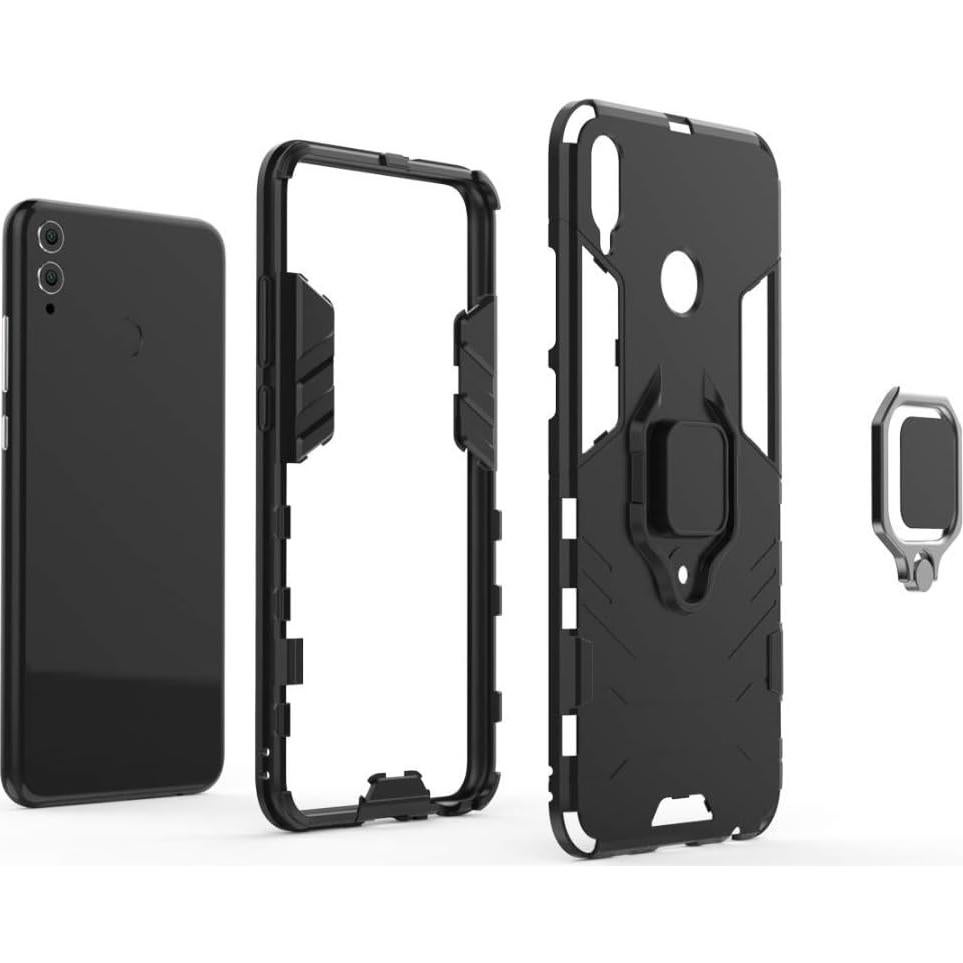 Funda Huawei Honor 8X Doble Capa Resistente + Protector Vidrio