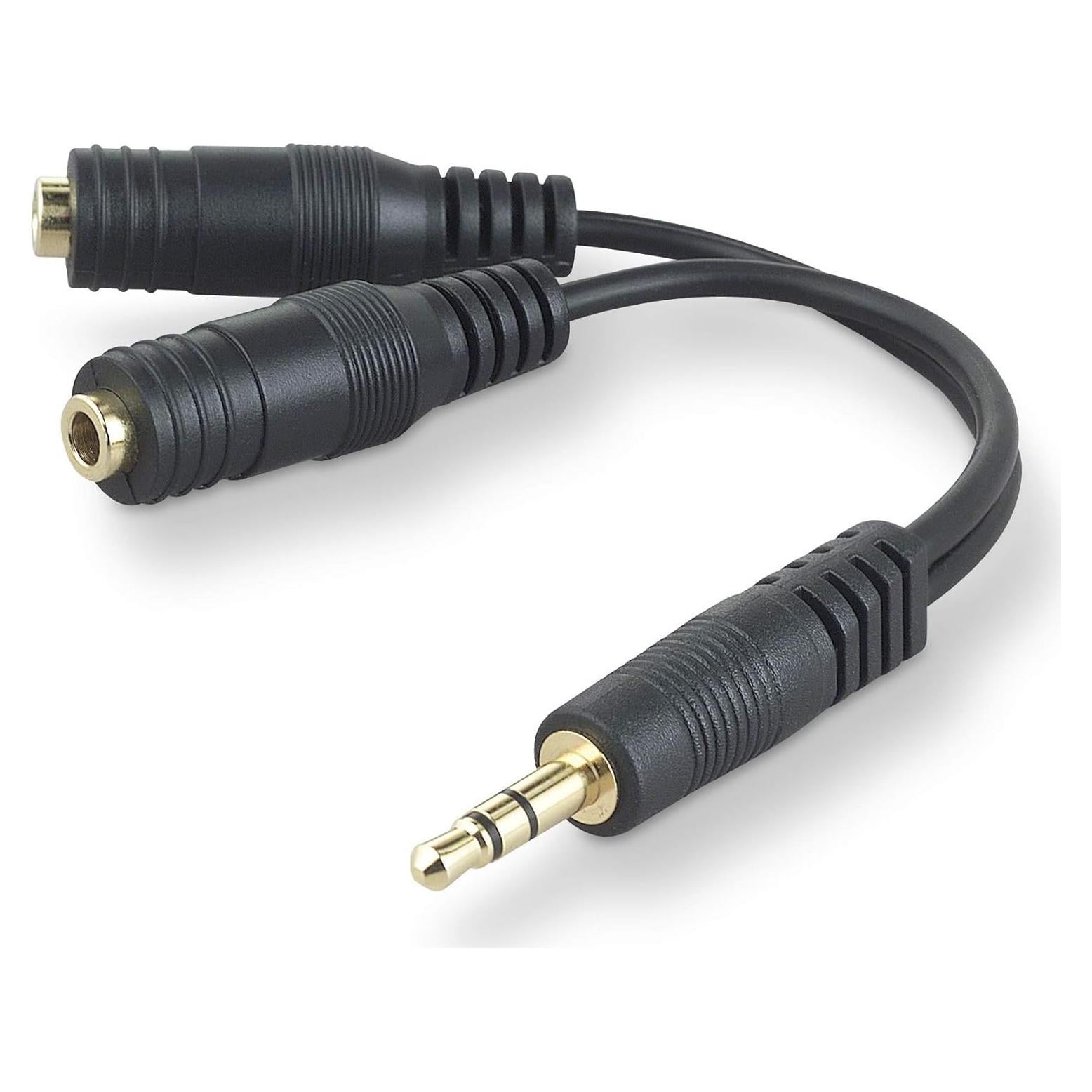 Divisor de Audio Belkin F8V234 3.5 mm para 2 Auriculares