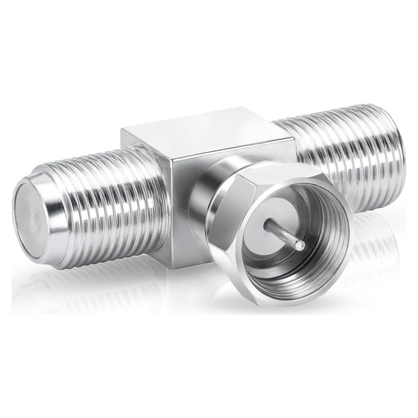 Divisor de Cable Coaxial F-Type Bruislard 2 en 1 Conector T