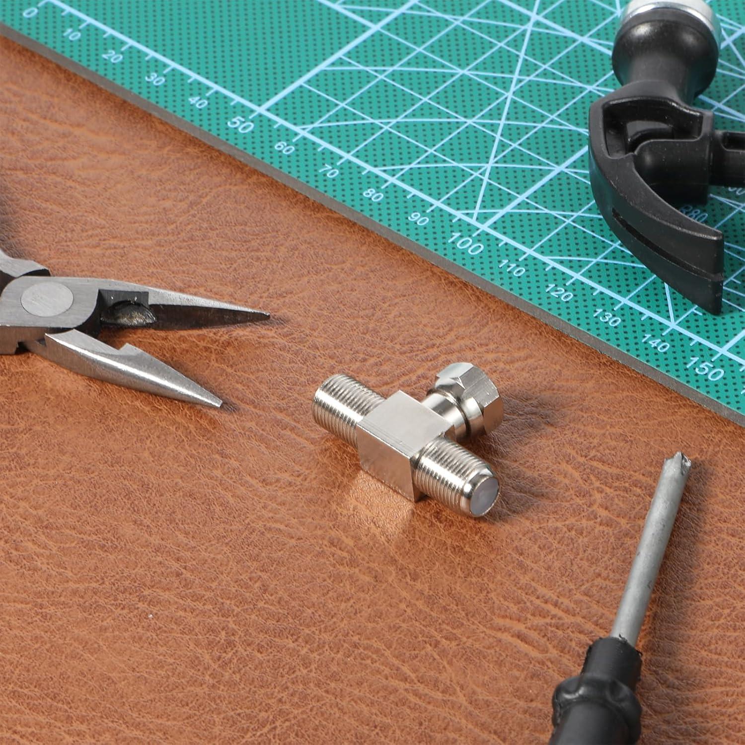 Divisor de Cable Coaxial F-Type Bruislard 2 en 1 Conector T