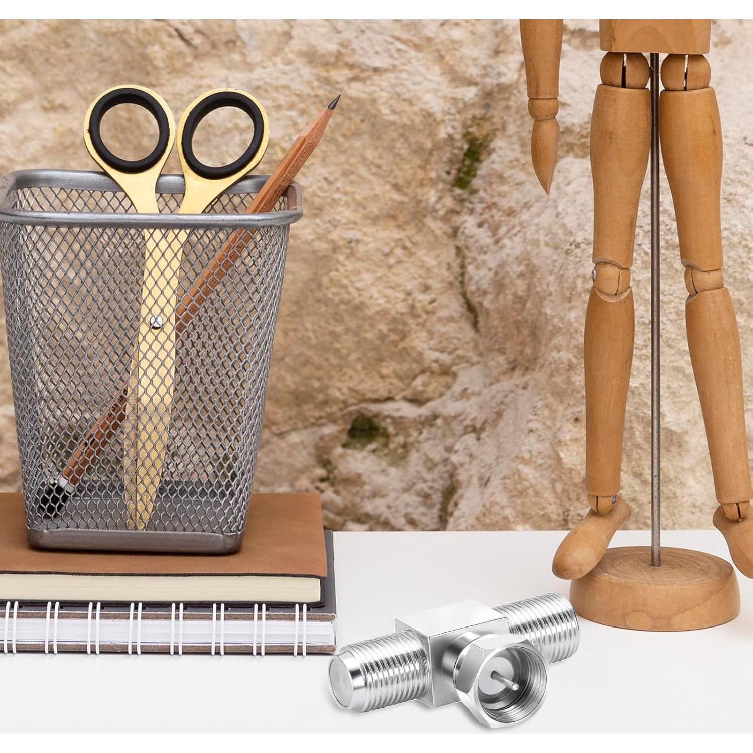 Divisor de Cable Coaxial F-Type Bruislard 2 en 1 Conector T