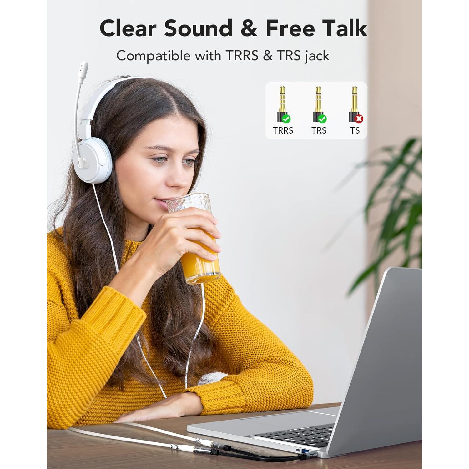 Divisor de Auriculares KINGTOP 3.5mm para Micrófono y Audio