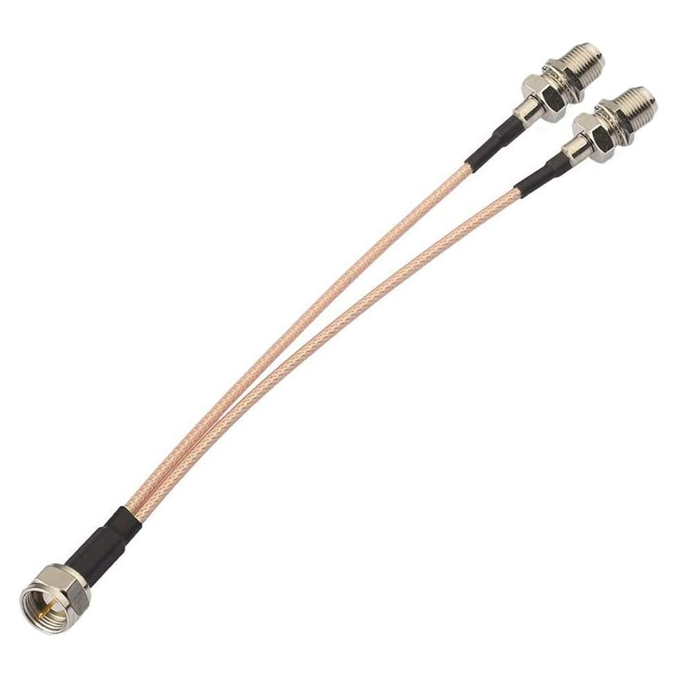 Divisor de Cable Coaxial F Tipo Youmimei 15cm 75Ohm Doble