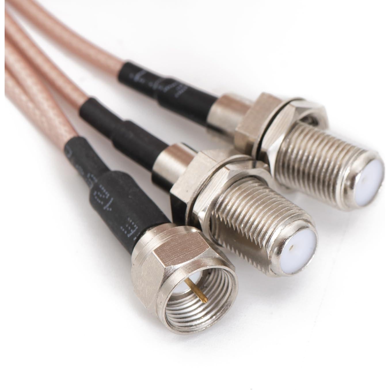 Divisor de Cable Coaxial F Tipo Youmimei 15cm 75Ohm Doble