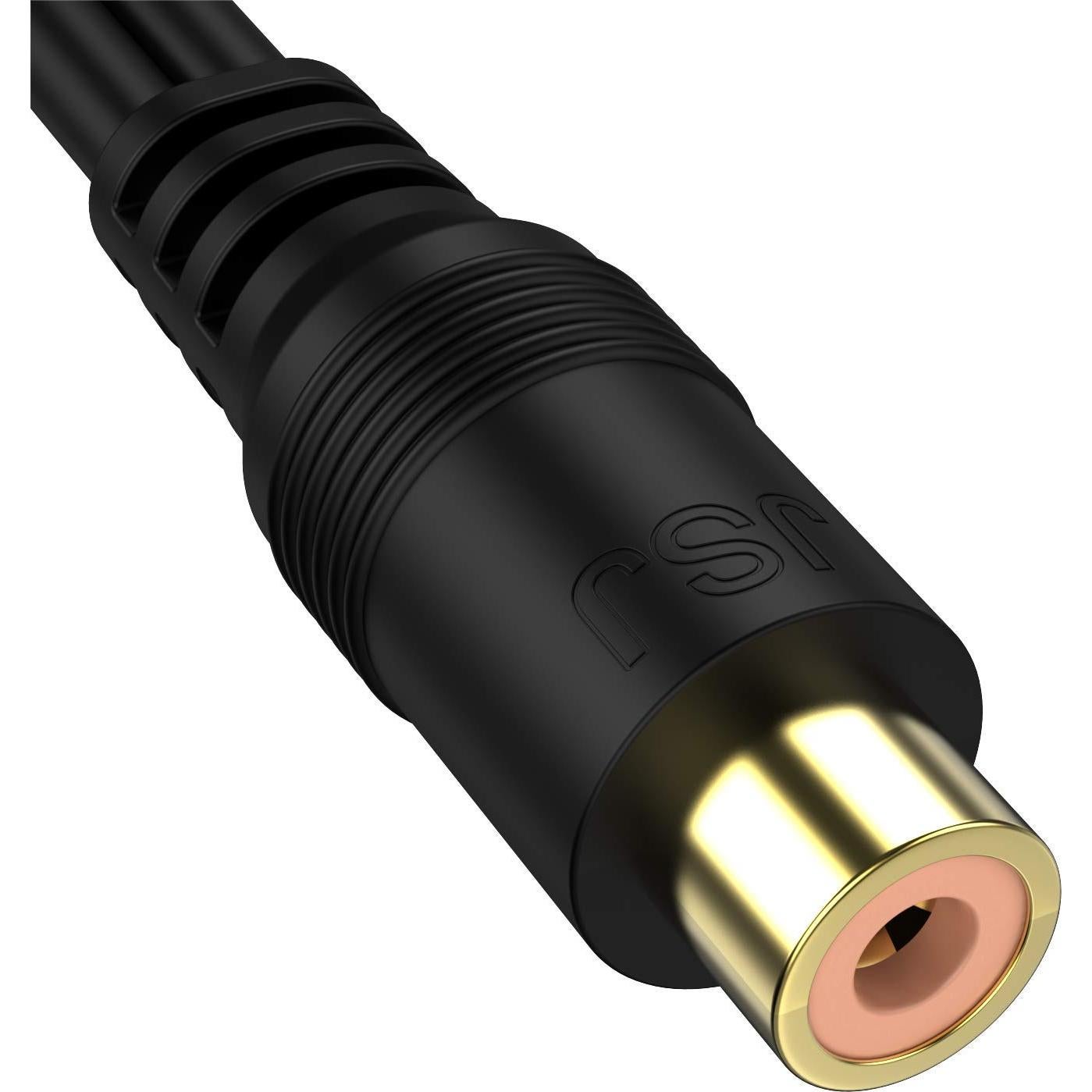 Adaptador RCA Y 1 Hembra a 2 Macho Adaptermvp 0.2m