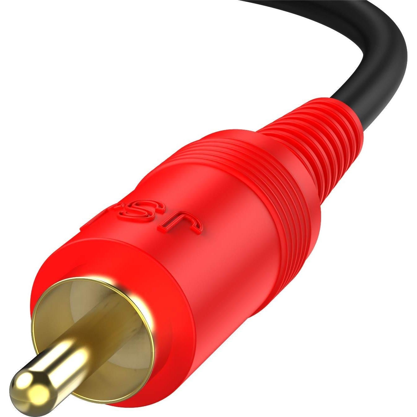 Adaptador RCA Y 1 Hembra a 2 Macho Adaptermvp 0.2m