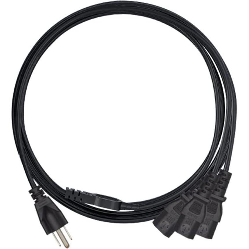 Cable Divisor de Energía NEMA 5-15P a 3X C13 3M Strhowill