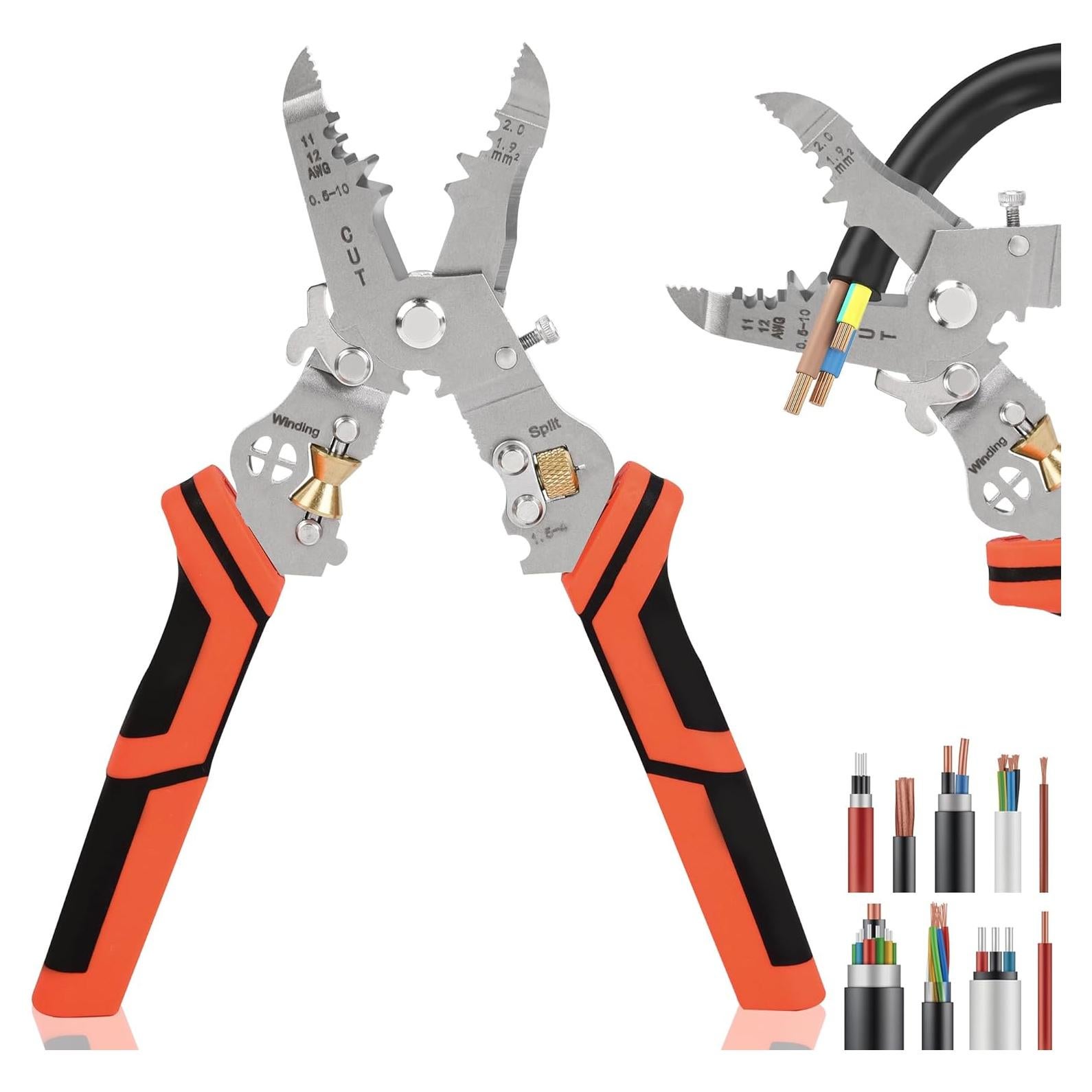 Herramienta de Pelacables 7 en 1 Nuaoi - Cortadora y Crimpadora