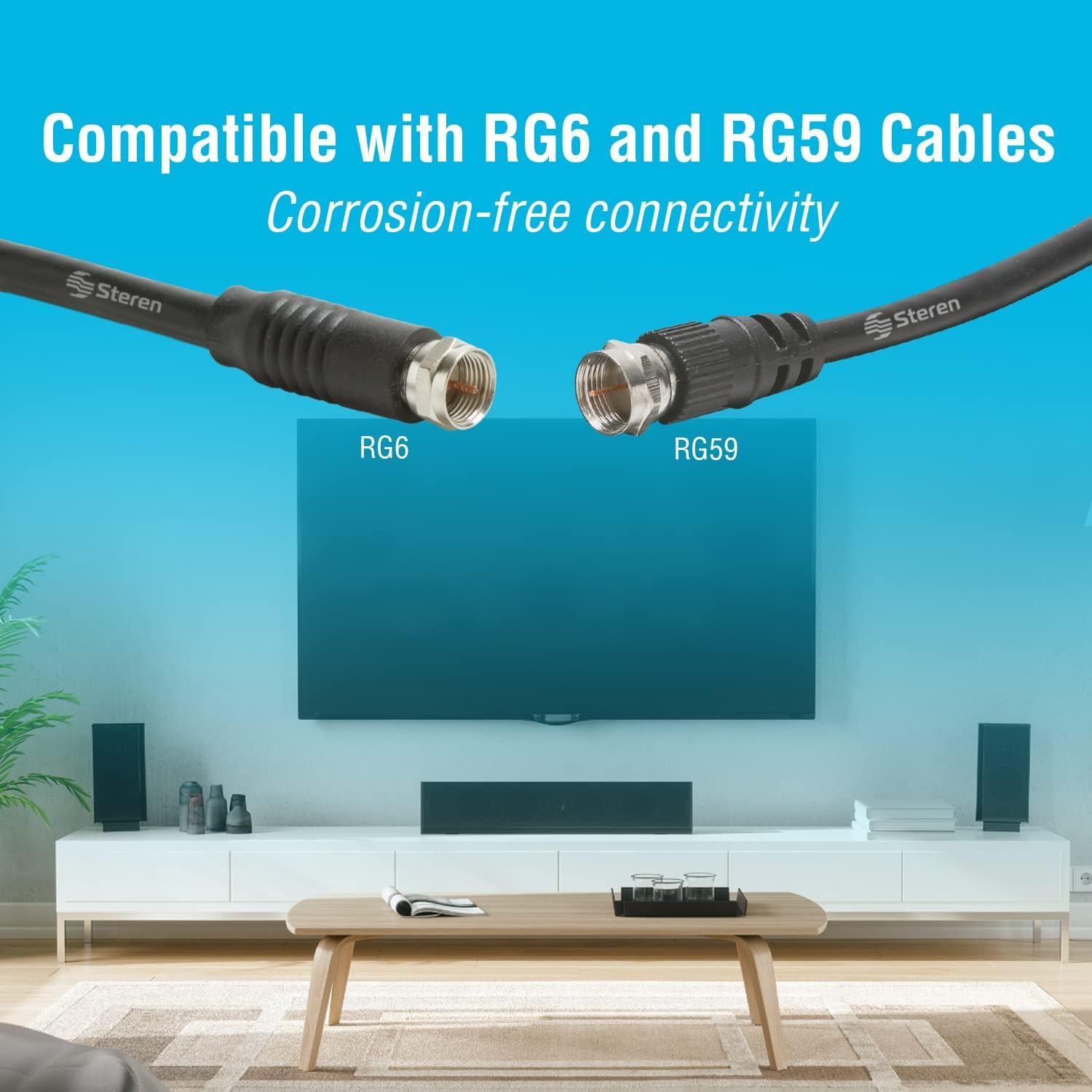 Divisor 4 Vías Steren 2.4GHz 90dB con Paso de Corriente DC