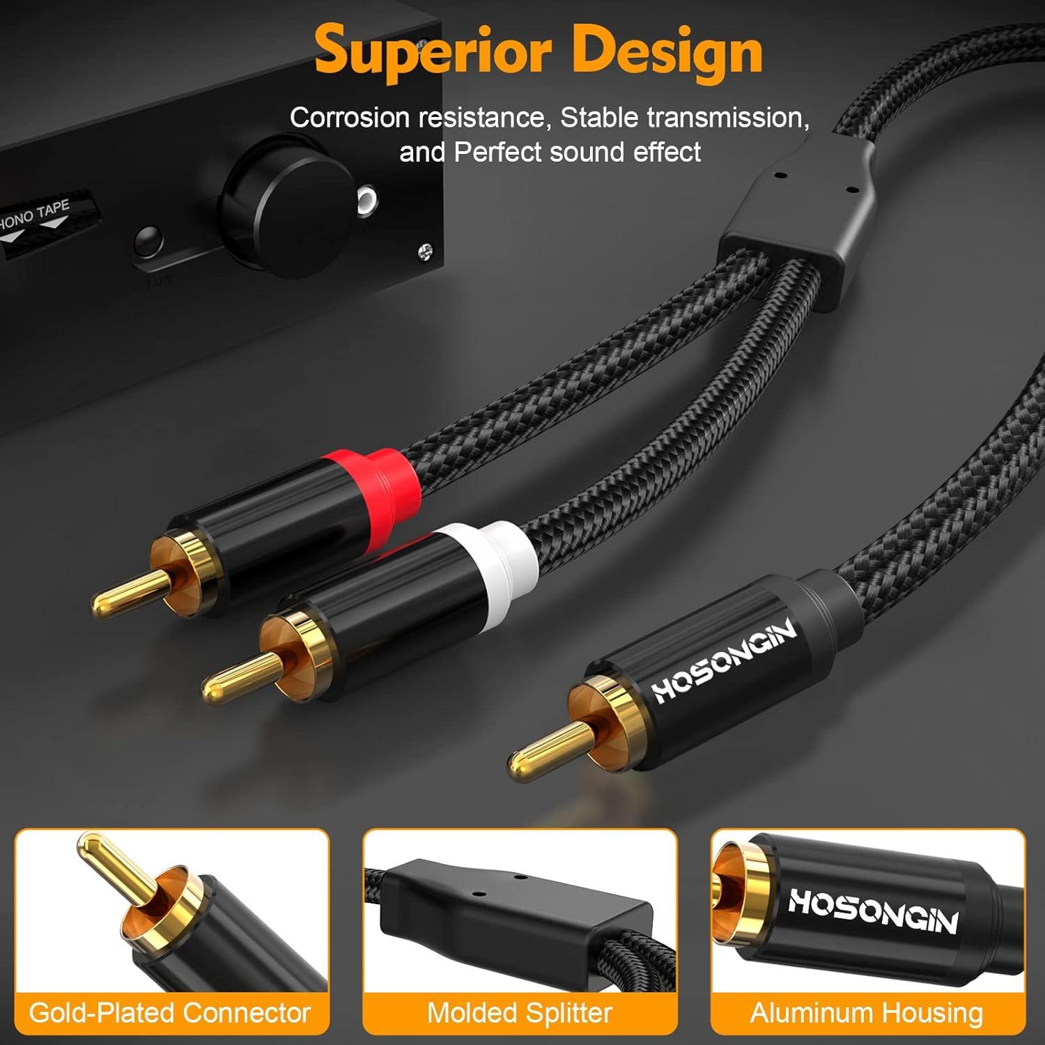 Divisor RCA HOSONGIN 1 Macho a 2 Machos 30.48 cm 24K