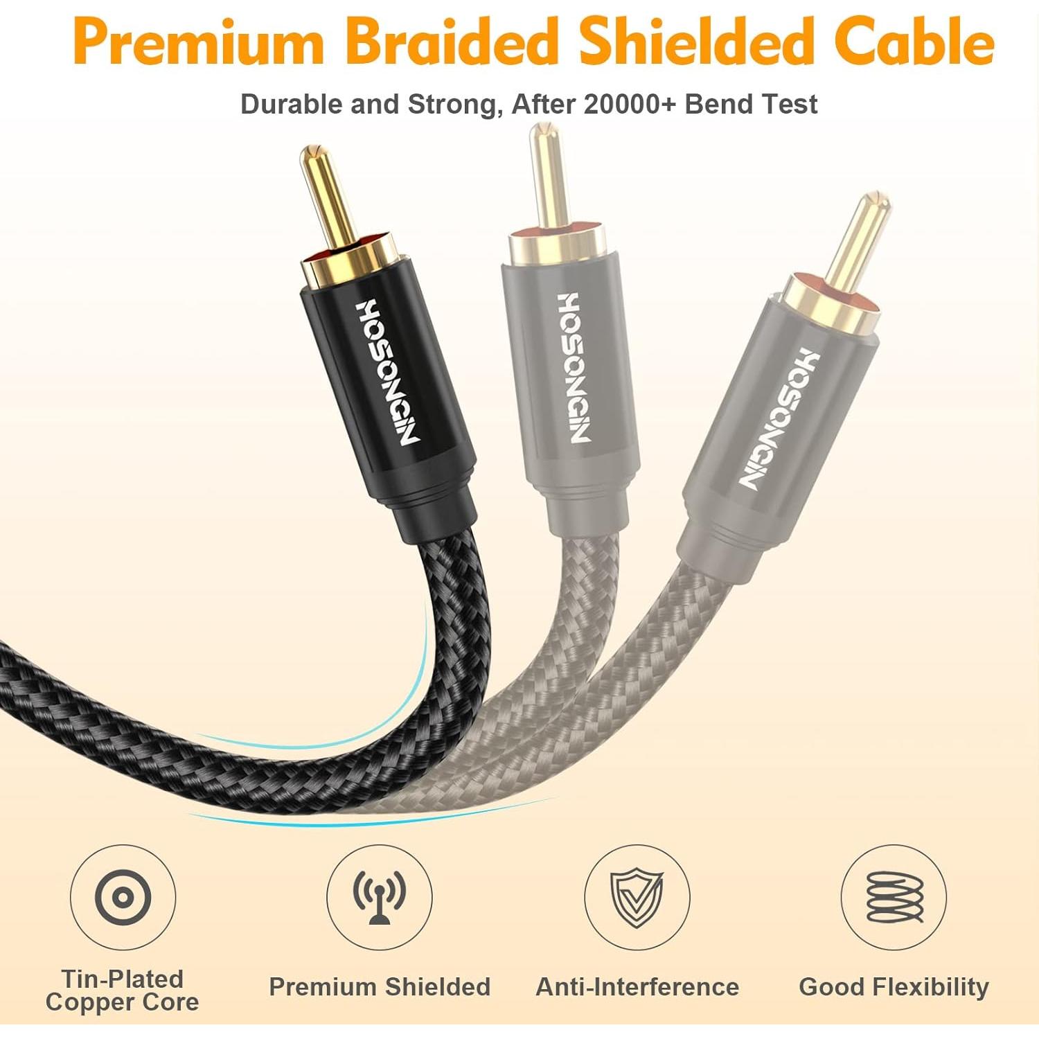 Divisor RCA HOSONGIN 1 Macho a 2 Machos 30.48 cm 24K