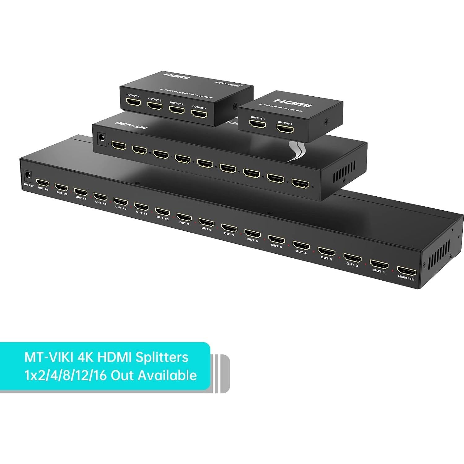 Divisor HDMI 1 en 4 Salidas MT-ViKI 4K 30Hz Full HD