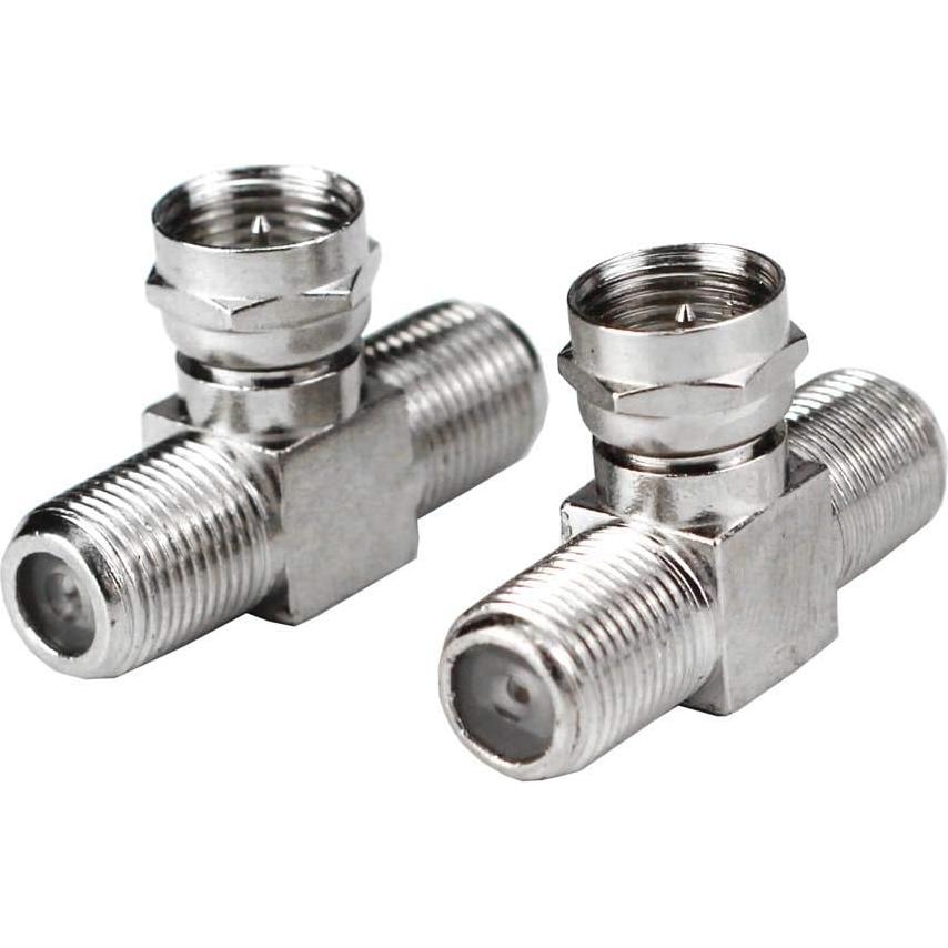 Divisor Combinador Coaxial KOSTONA 3 Vías F-Type Macho a 2 Hembras