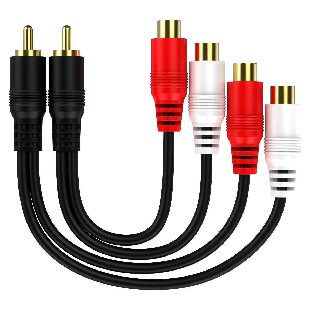 Adaptador RCA Y 1 Macho a 2 Hembras XIAOLIN 0.15 m