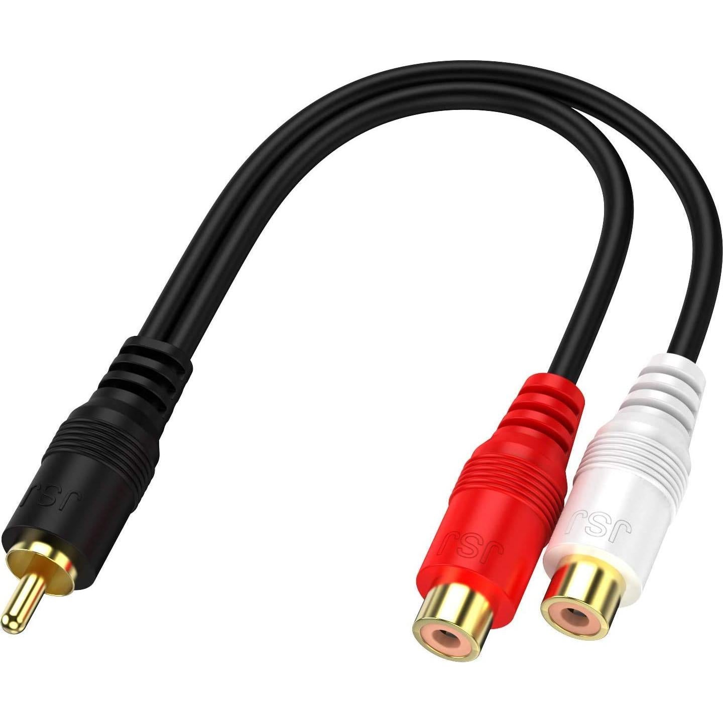 Adaptador RCA Y 1 Macho a 2 Hembras XIAOLIN 0.15 m