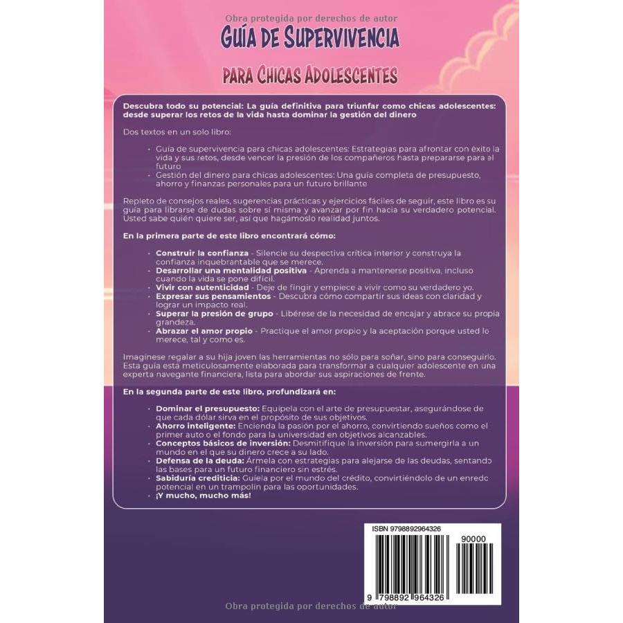 Guía de supervivencia para chicas adolescents: Cómo preocuparte menos, sentirte segura de ti misma y forjar tu futuro (Spanish Edition)