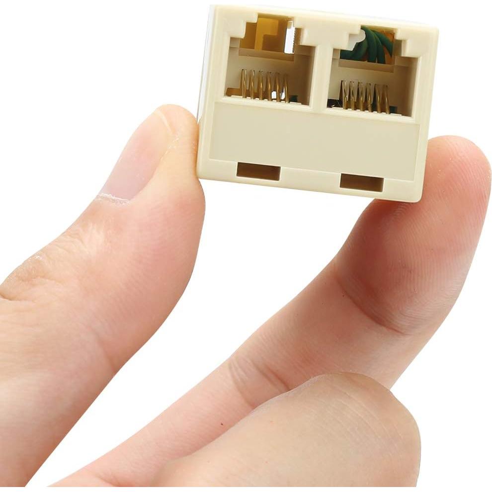 Divisor de línea telefónica Uvital RJ12 6P6C 2 paquetes