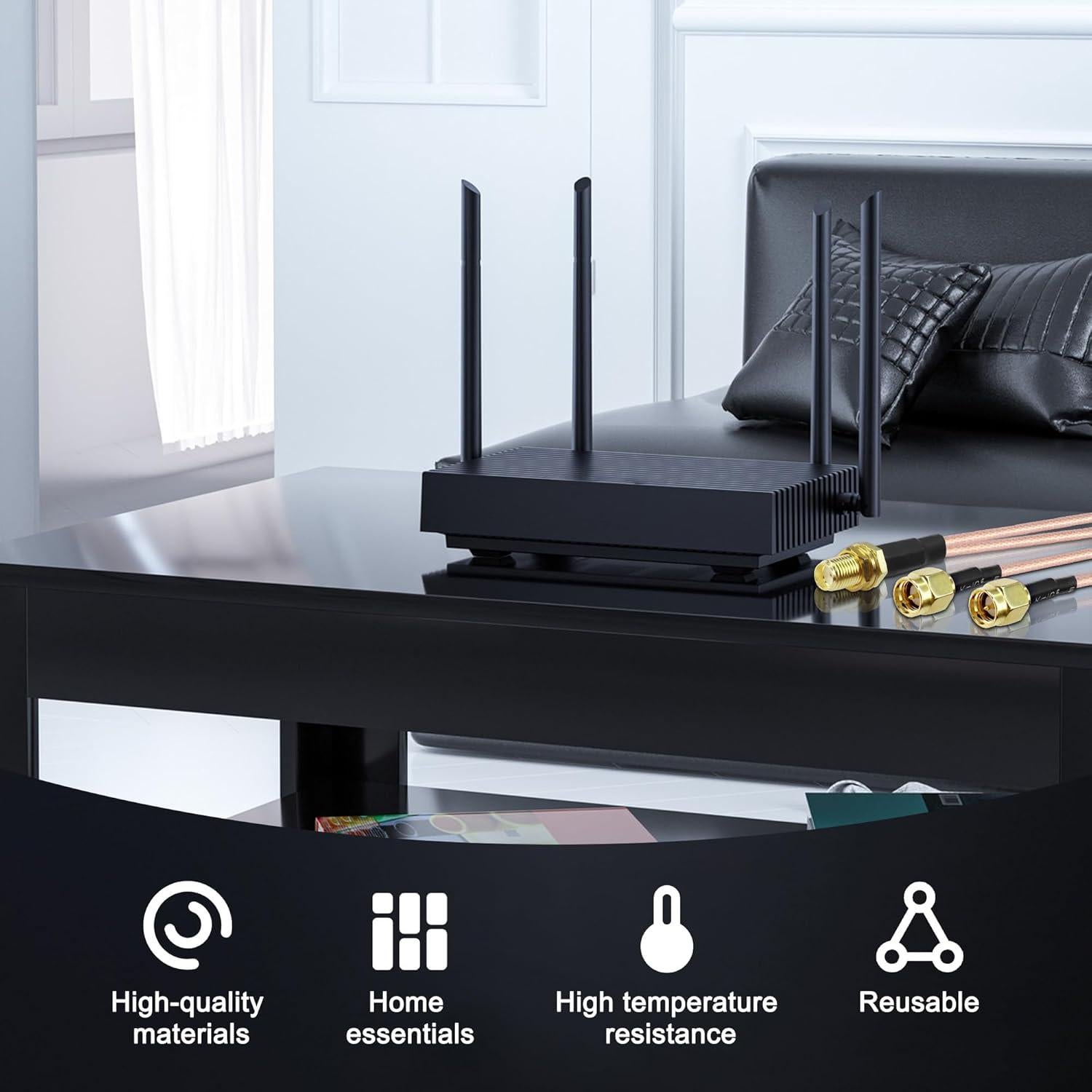 Cable Divisor SMA Femenino a Doble Masculino RG316 15cm - 2 Piezas