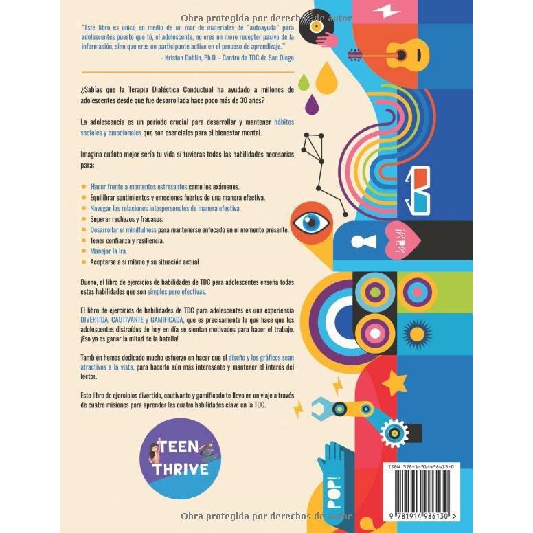El libro de ejercicios de habilidades TDC para adolescentes: una divertida guía para manejar la ansiedad y el estrés, comprender tus emociones y ... Workbooks For Teens) (Spanish Edition)