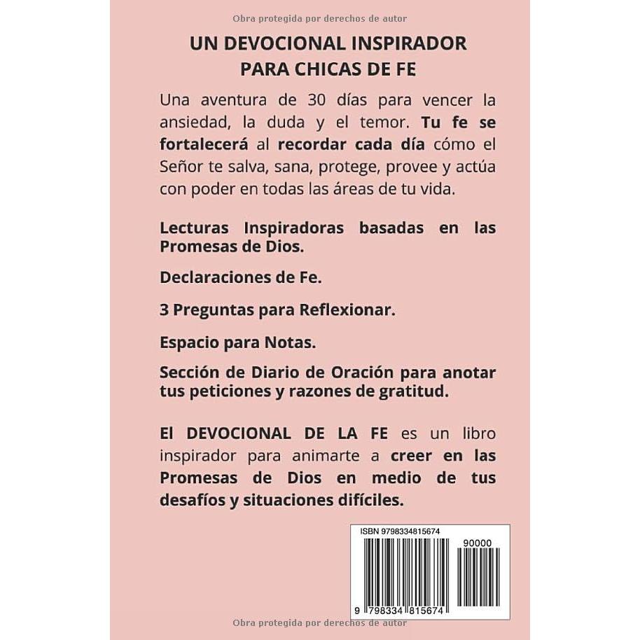 YO CREO. EL DEVOCIONAL DE LA FE PARA CHICAS: 30 Días en las Promesas de Dios para fortalecer tu fe. Libro devocional para Chicas Adolescentes. Diario ... adolescentes cristianas. (Spanish Edition)