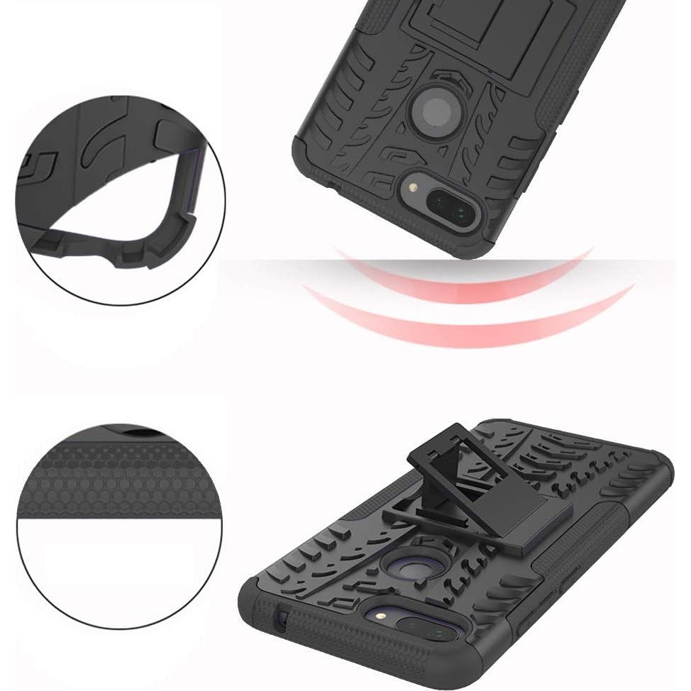 Funda Xiaomi Mi 8 Lite con Protector de Pantalla y Soporte