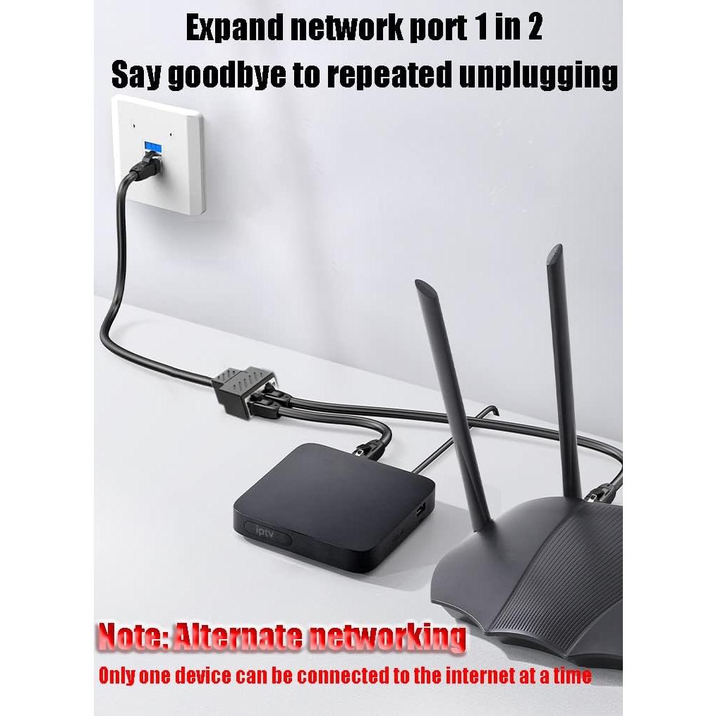 Divisor Ethernet RJ45 1 a 2 MVBOONE - Conexión Estable