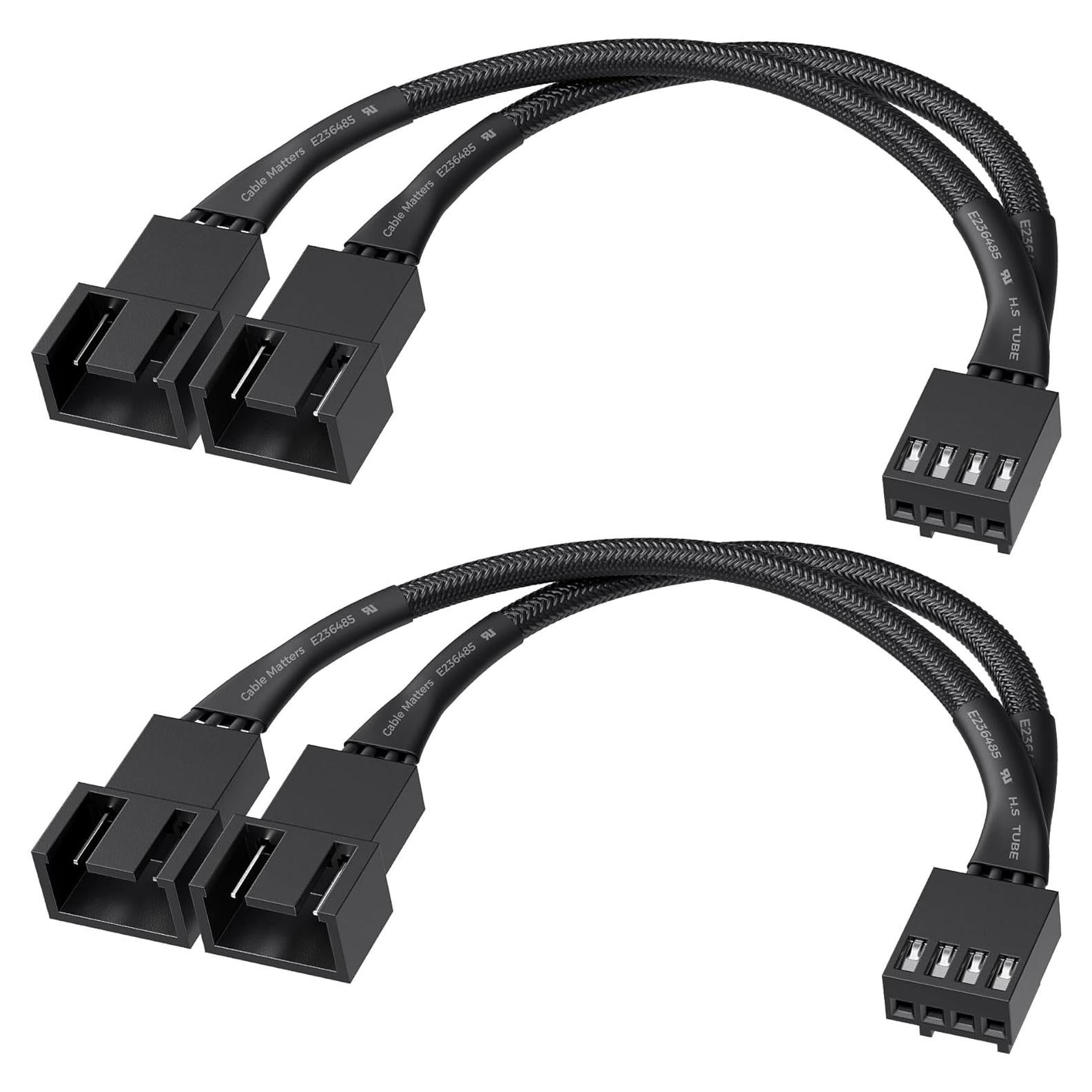 Cable Divisor de Ventilador PWM 4 Pines Cable Matters 2-Pack