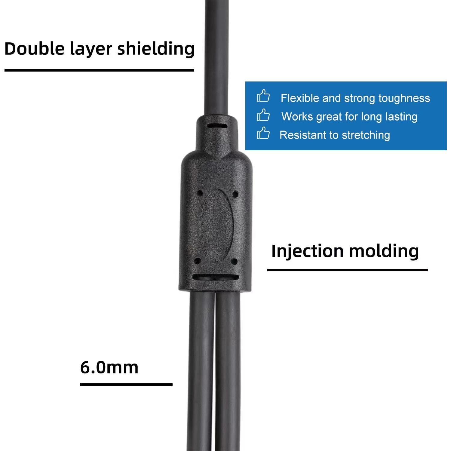 Cable Divisor XLR Hembra a Doble Macho 50cm Smithok 2pack