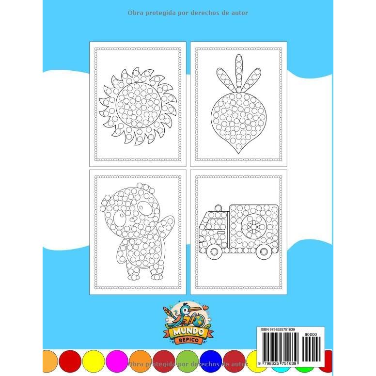 PINTAR CON LOS DEDOS, Mi Primer Libro para Colorear: Divertido y educativo, para niños a partir de 2 años. Letras, Números, Formas, Transportes, ... mucho más. Edad: 2 -5 años. (Spanish Edition)